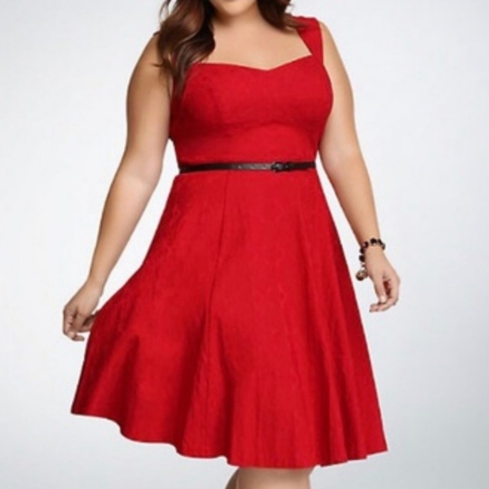 Torrid textured swing midi dress